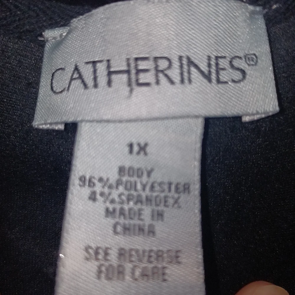 Catherine’s Velvet Cowl Neck Sweater in women's size 1x-  2 bundled together - Picture 3 of 5